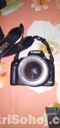 Canon 500d with lens